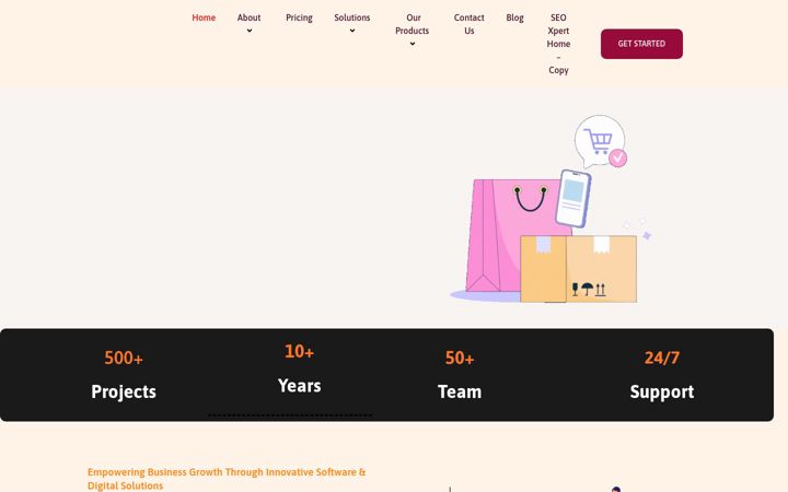 Screenshot of bmmarketingsolution.com