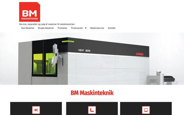 Captura de pantalla de bmmaskinteknik.dk