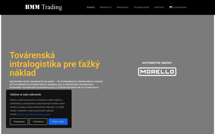 Screenshot di bmmtrading.sk