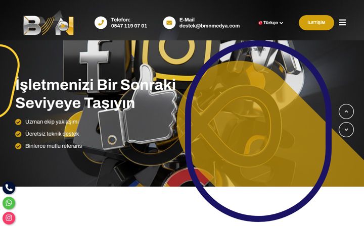 Screenshot of bmnmedya.com