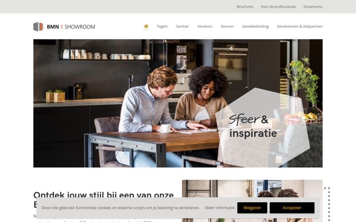 Screenshot of bmnshowroom.nl