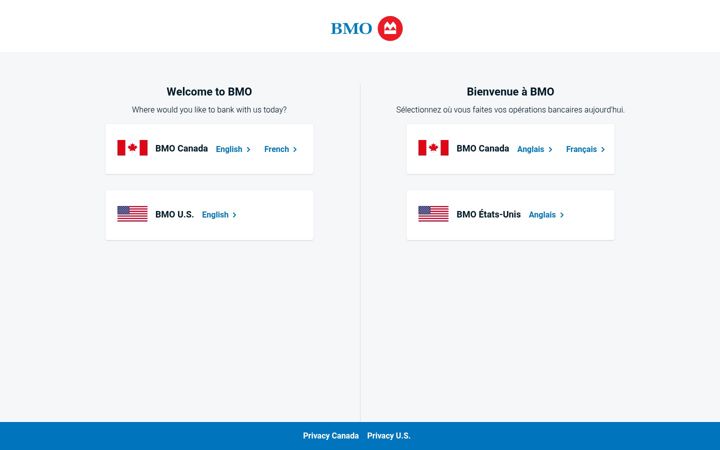 Skjámynd af bmo.com