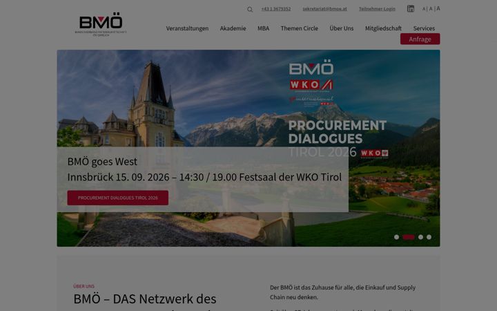 Screenshot of bmoe.at