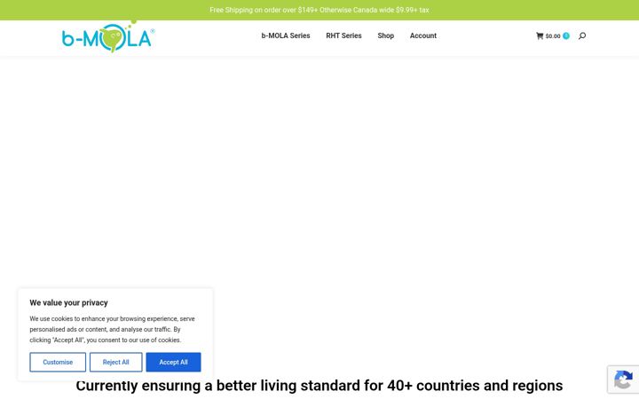 Screenshot di bmolacanada.com