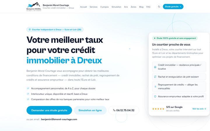 Screenshot of bmorel-courtage.com