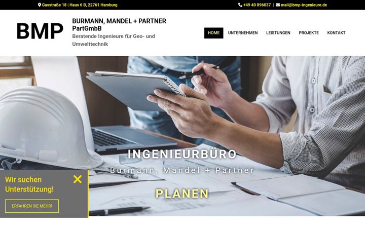 Screenshot of bmp-ingenieure.de