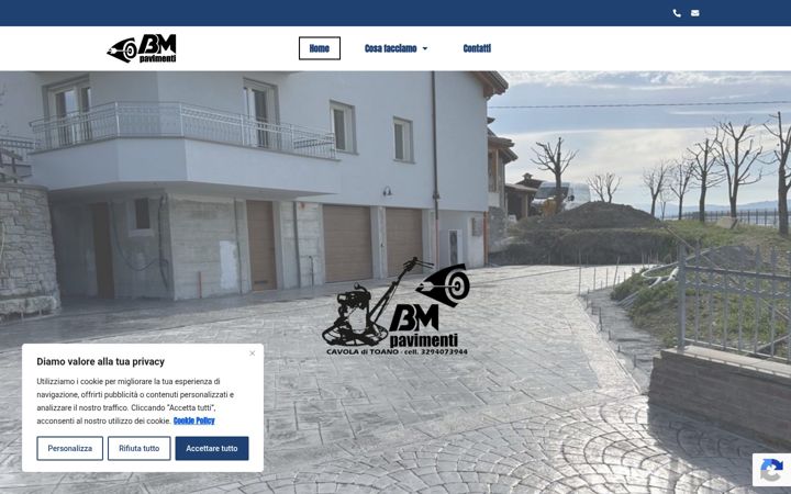Screenshot ta' bmpavimenti.it