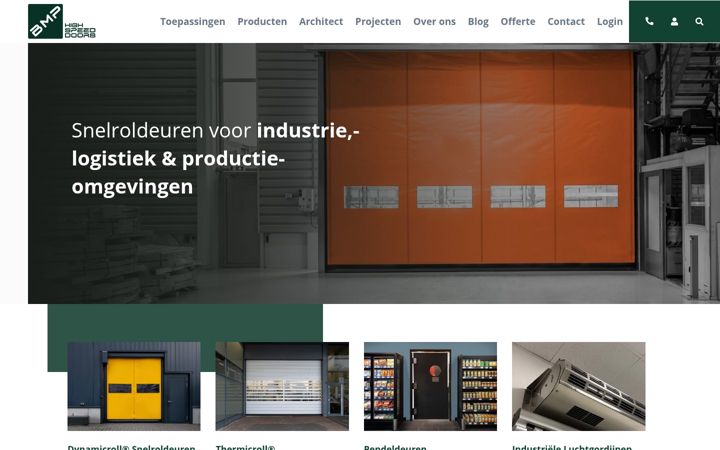 Screenshot of bmpdoors.nl