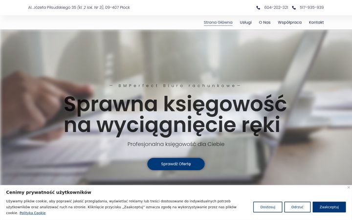 Snímek obrazovky bmperfect.pl