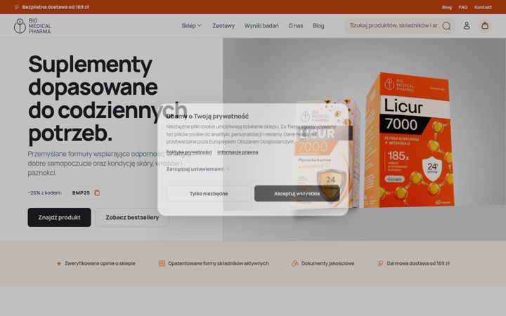 Screenshot of bmpharma.pl