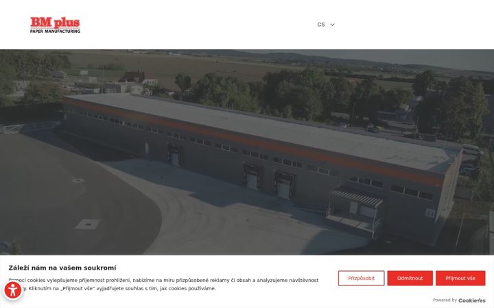 Екранна снимка на bmplus.cz