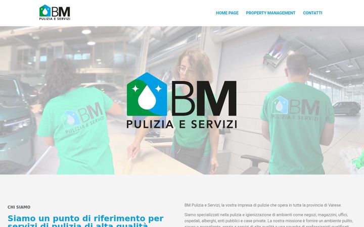Screenshot of bmpulizia.it