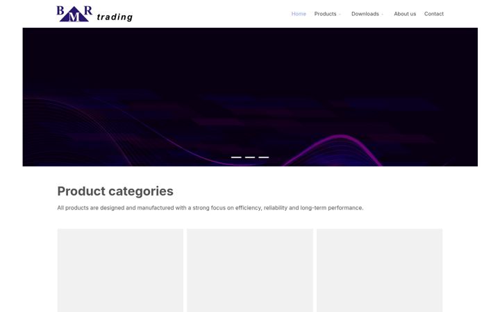 Screenshot of bmr-trading.com