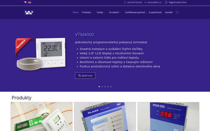 Screenshot of bmr.cz