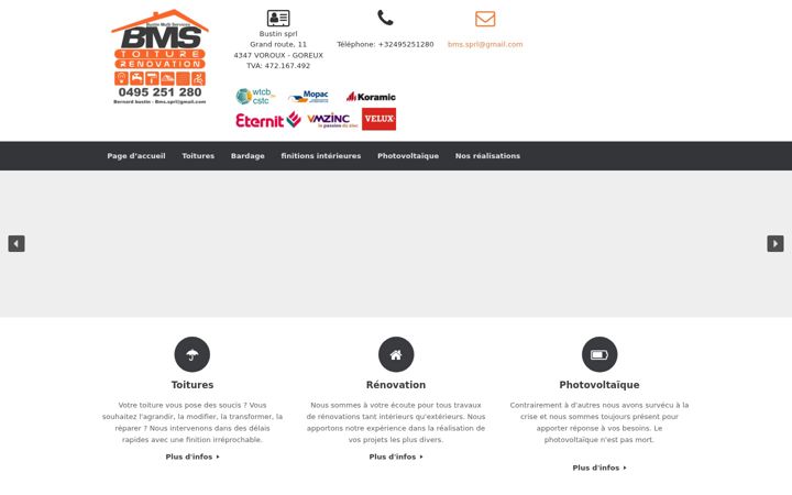 Screenshot of bms-sprl.net