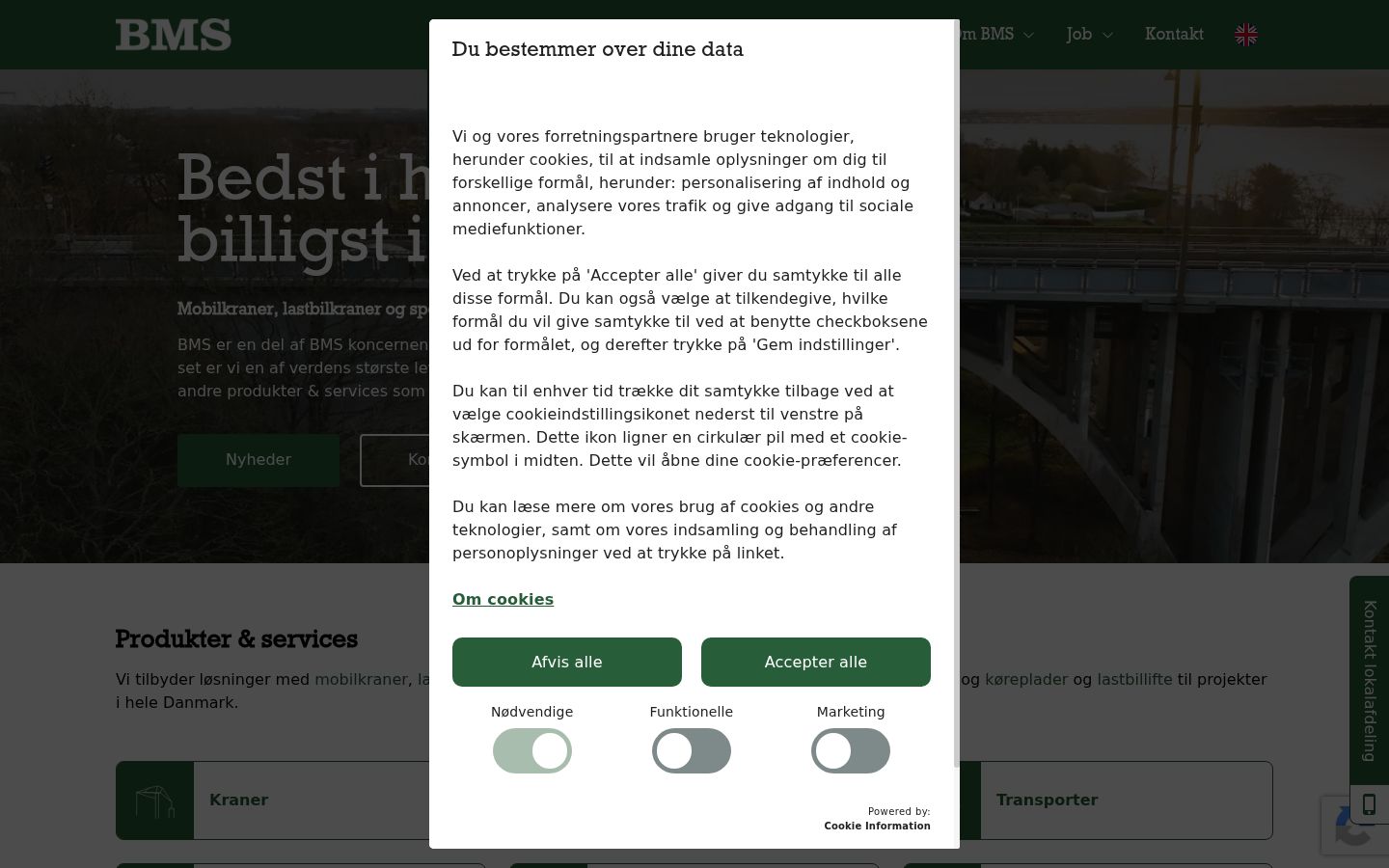 Ekraanipilt nõusolekubännerist, mida näidati enne mis tahes suhtlust