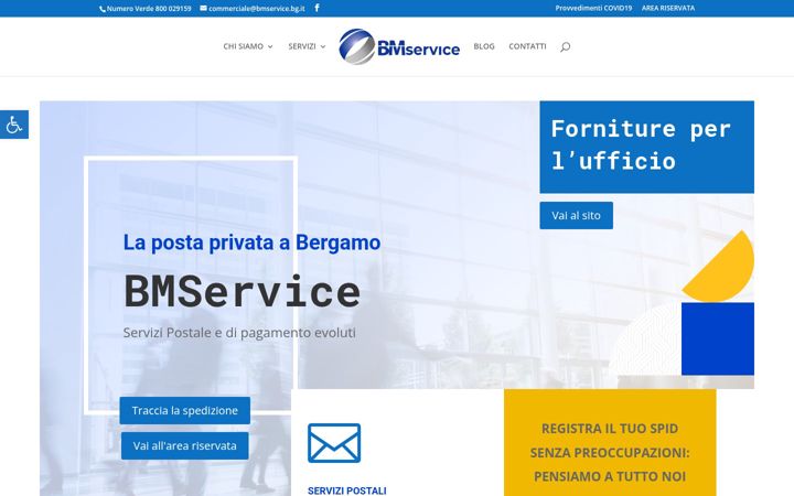 Kuvakaappaus sivustosta bmservice.bg.it