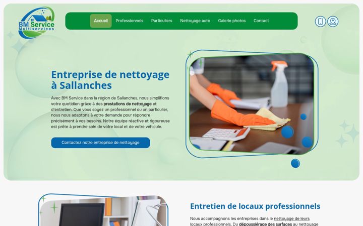 Screenshot of bmservices.fr