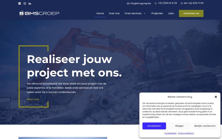 Screenshot of bmsgroep.be