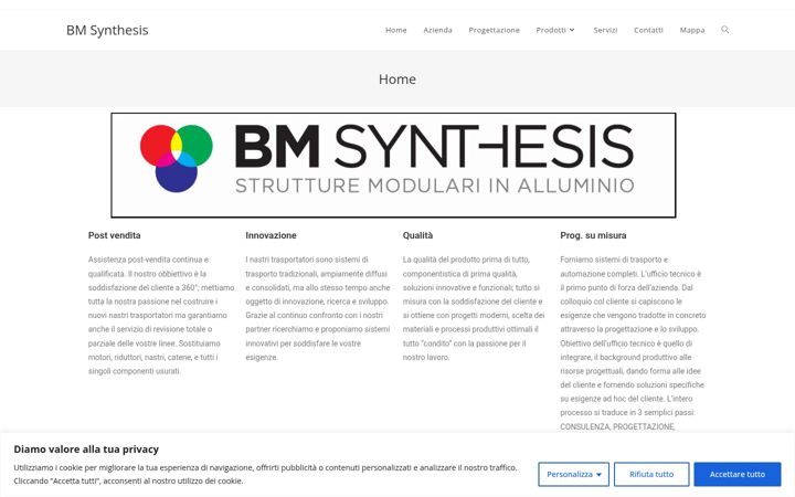 Screenshot of bmsynthesis.it