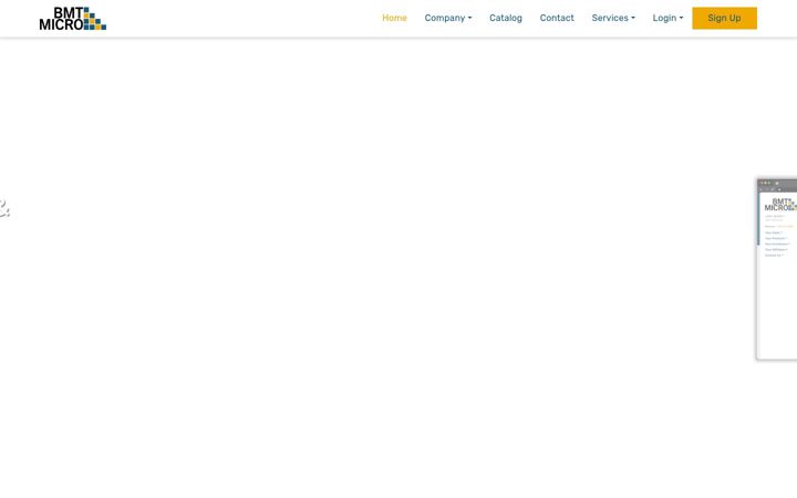 Screenshot of bmtmicro.com