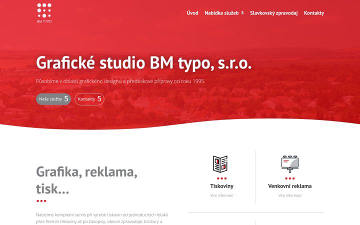 Screenshot of bmtypo.cz