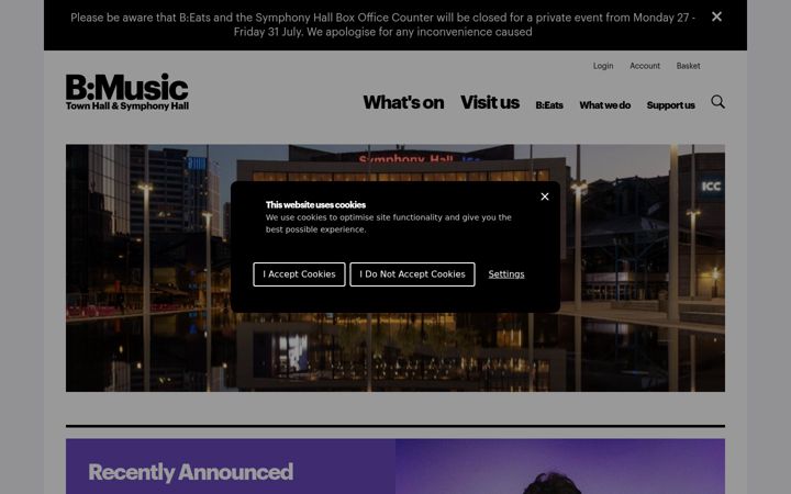 Screenshot of bmusic.co.uk