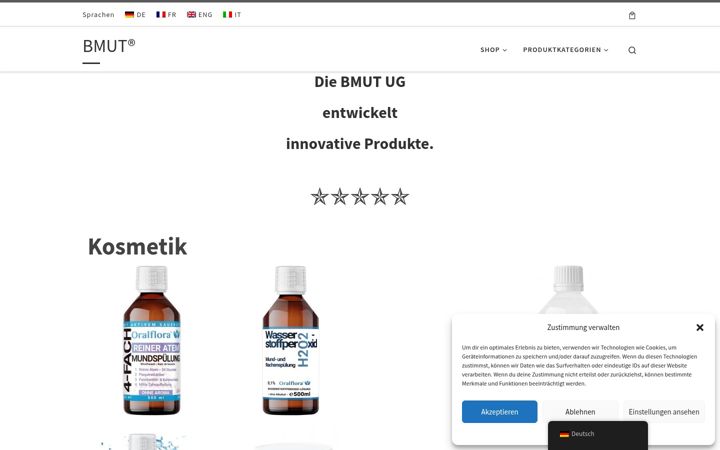 Ekraanipilt saidist bmut.de