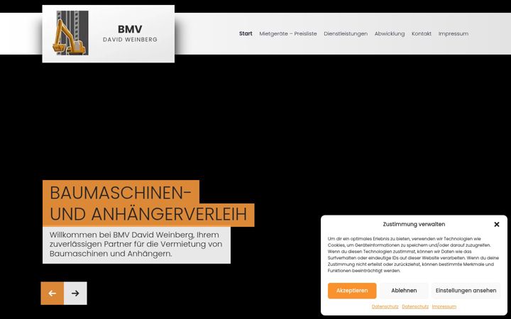Ekraanipilt saidist bmv-davidweinberg.de