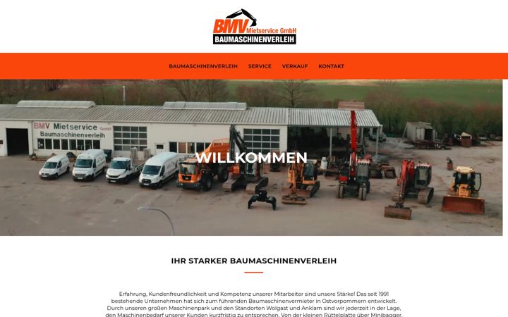 Screenshot of bmv-mietservice.de