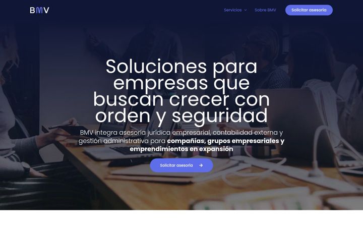 Screenshot of bmvlegal.ec