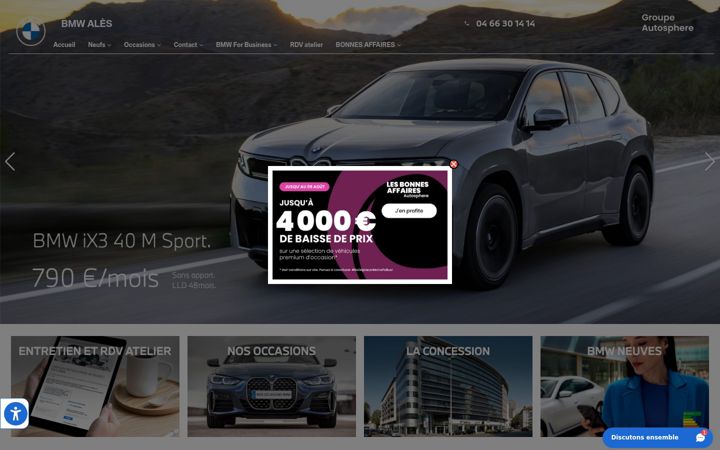 Screenshot von bmw-ales.fr