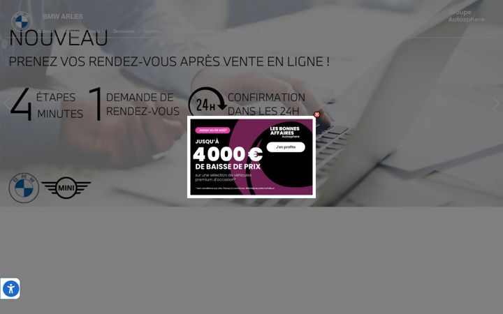 Screenshot von bmw-arles.fr