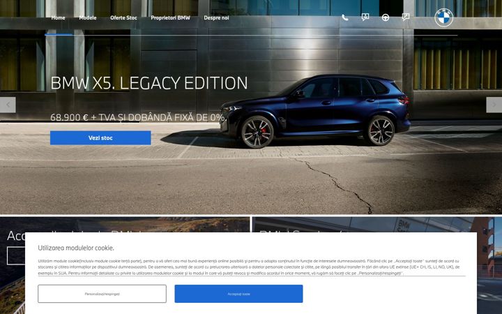 Screenshot von bmw-bavaria.ro