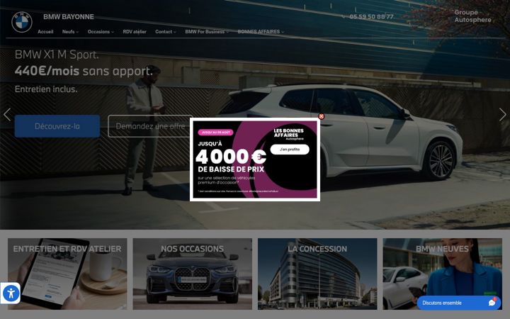Screenshot von bmw-bayonne.fr