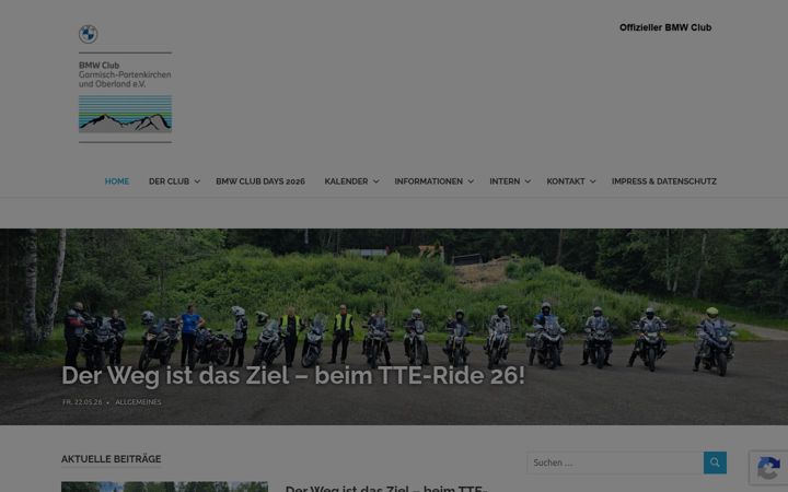 Screenshot von bmw-club-gap.de