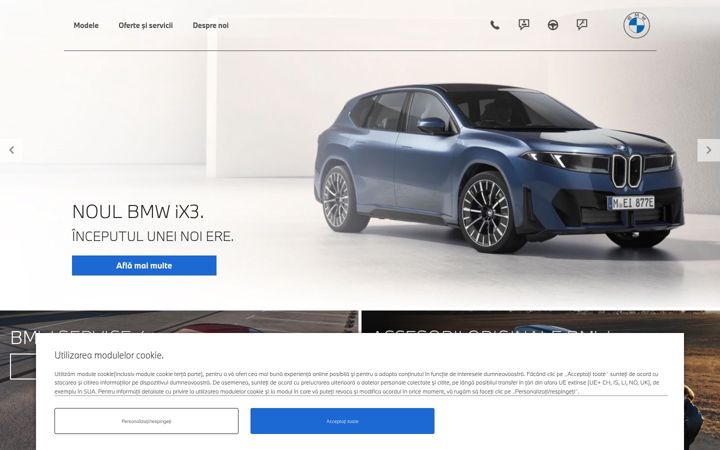 Captură de ecran a bmw-groupwestmotors.ro