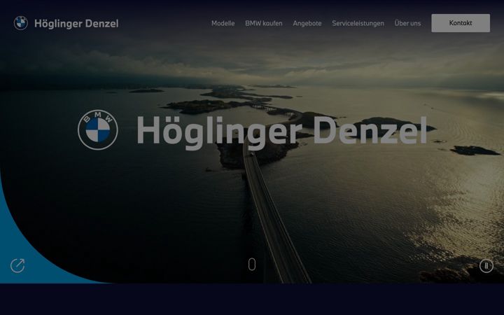 Captură de ecran a bmw-hoeglinger.at