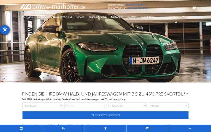 Captură de ecran a bmw-jw-marhoffer.de