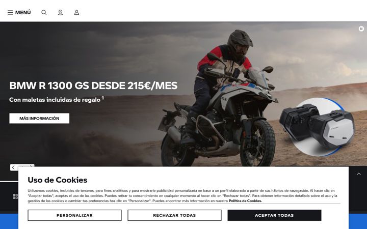 Screenshot of bmw-motorrad.es