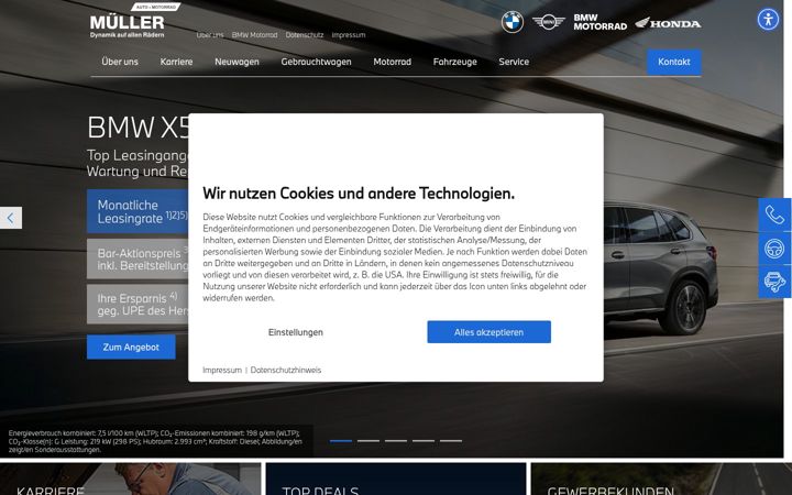 Screenshot του bmw-mueller.com