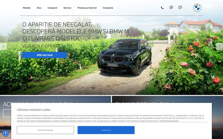 Ekraanipilt saidist bmw-proleasing.ro