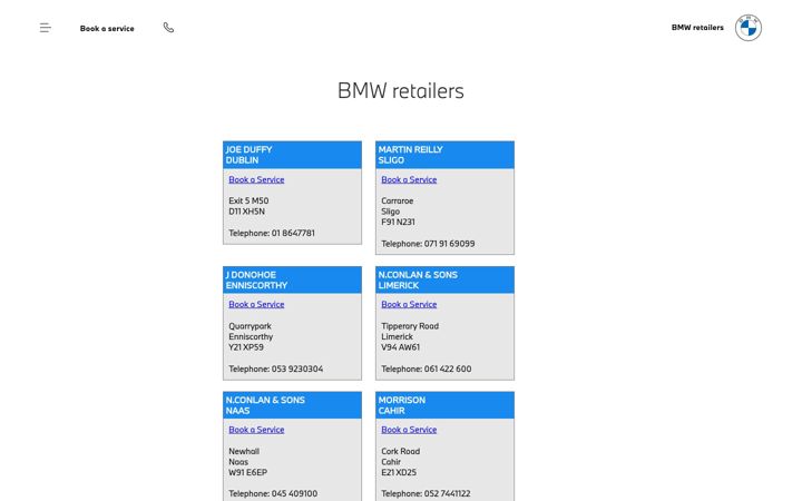 Screenshot of bmw-retailer-service.co.uk