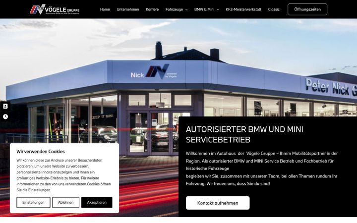 Ekraanipilt saidist bmw-service-nick.de