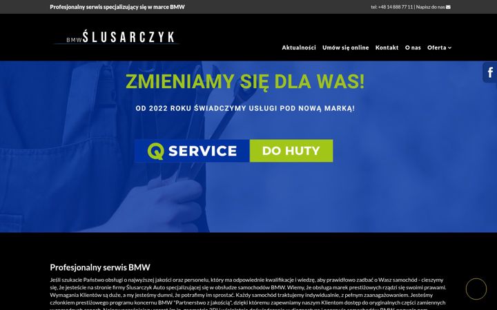 Screenshot of bmw-slusarczyk.pl