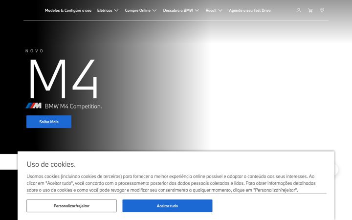 Екранна снимка на bmw.com.br