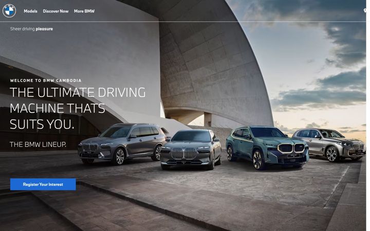 Skjermbilde av bmw.com.kh