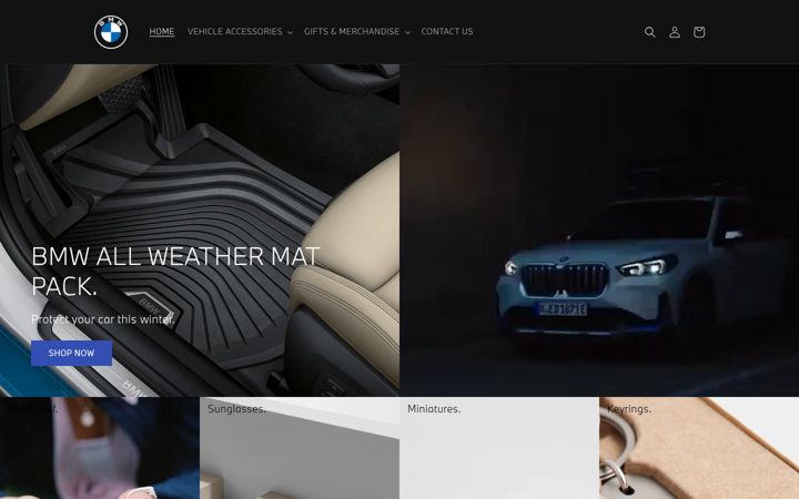 Screenshot of bmwaccessories.ie