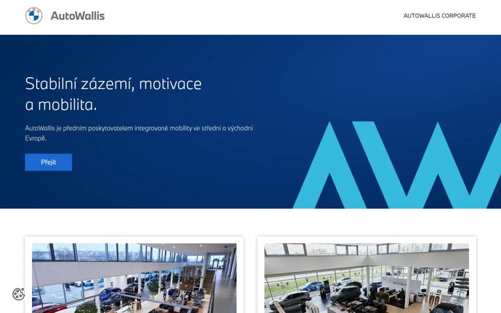 Screenshot of bmwautowallis.cz
