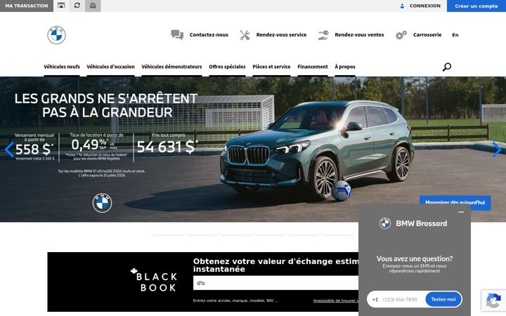 Screenshot von bmwbrossard.com